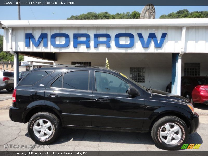 Ebony Black / Beige 2006 Kia Sorento LX 4x4