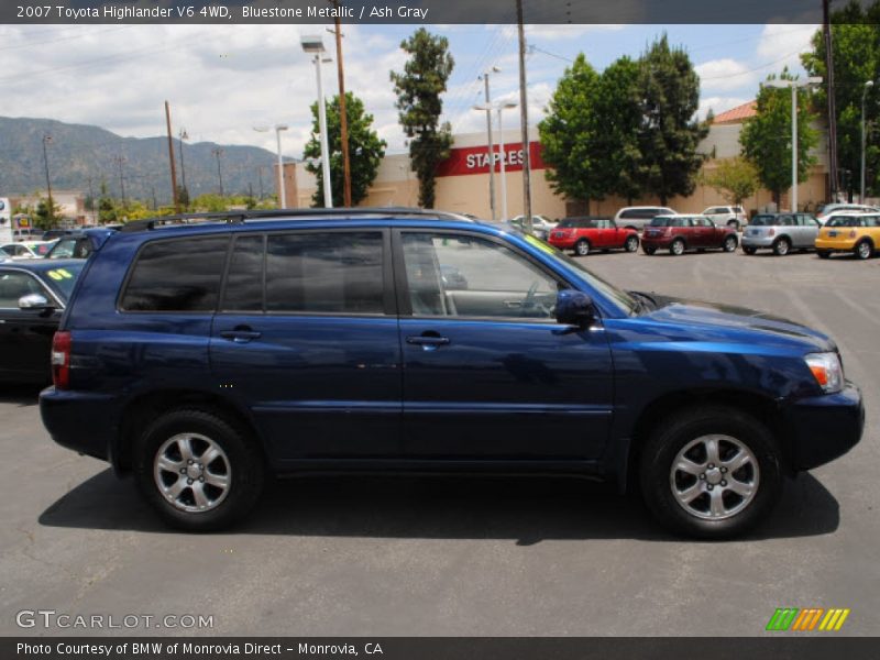 Bluestone Metallic / Ash Gray 2007 Toyota Highlander V6 4WD