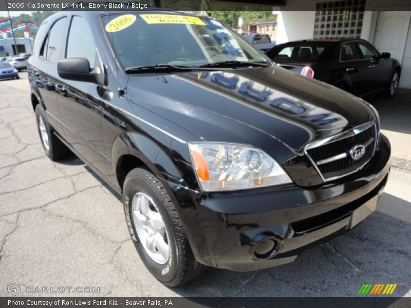 Ebony Black / Beige 2006 Kia Sorento LX 4x4