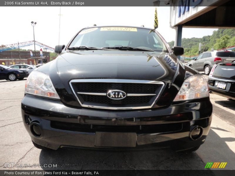 Ebony Black / Beige 2006 Kia Sorento LX 4x4
