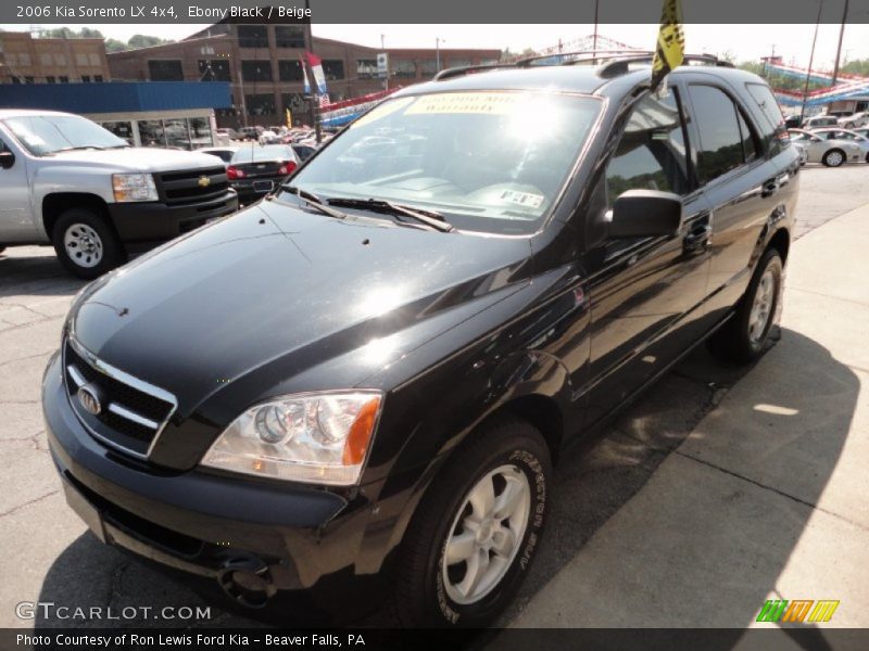 Ebony Black / Beige 2006 Kia Sorento LX 4x4
