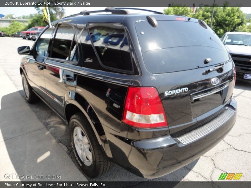 Ebony Black / Beige 2006 Kia Sorento LX 4x4