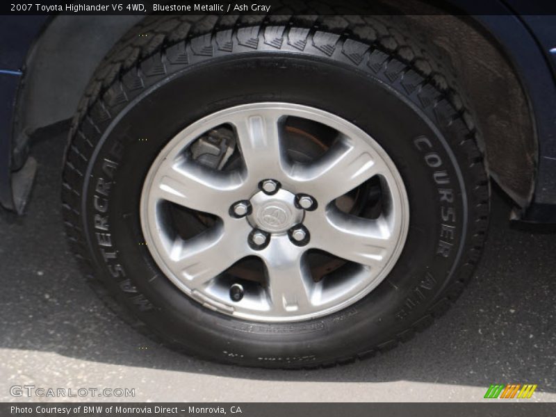 Bluestone Metallic / Ash Gray 2007 Toyota Highlander V6 4WD