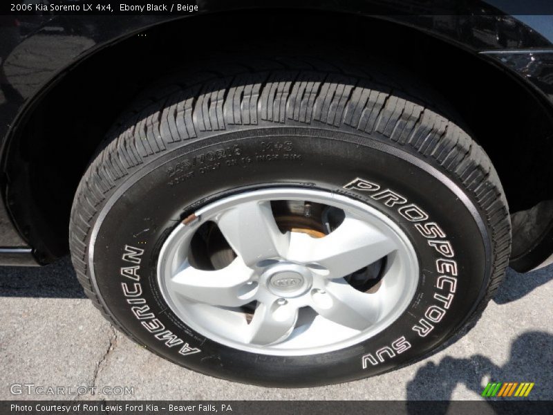 Ebony Black / Beige 2006 Kia Sorento LX 4x4