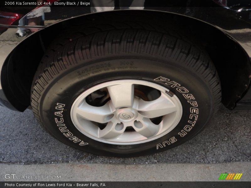 Ebony Black / Beige 2006 Kia Sorento LX 4x4