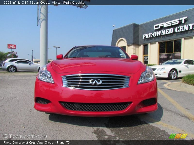 Vibrant Red / Graphite 2008 Infiniti G 37 S Sport Coupe