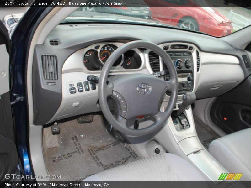 Bluestone Metallic / Ash Gray 2007 Toyota Highlander V6 4WD