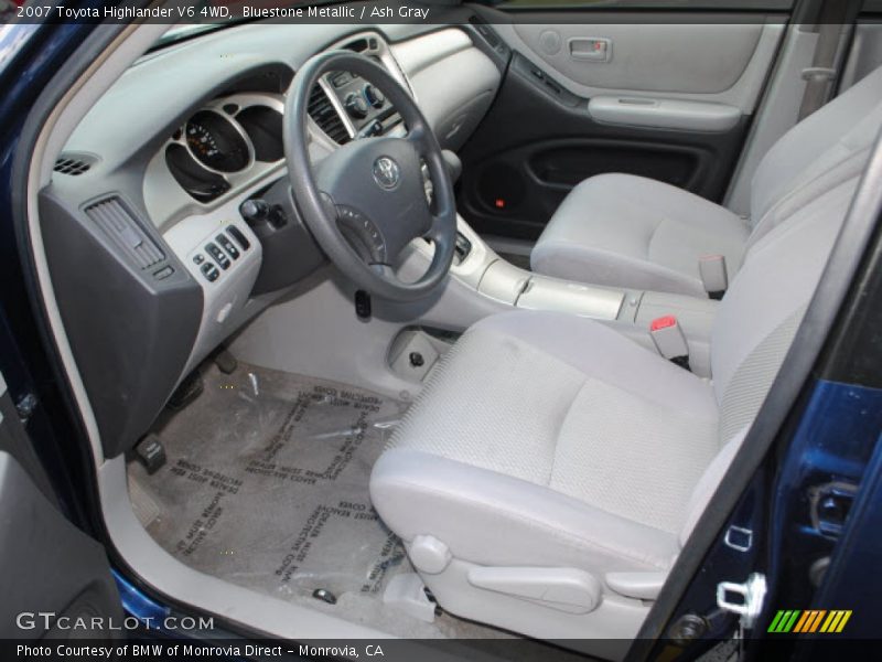 Bluestone Metallic / Ash Gray 2007 Toyota Highlander V6 4WD