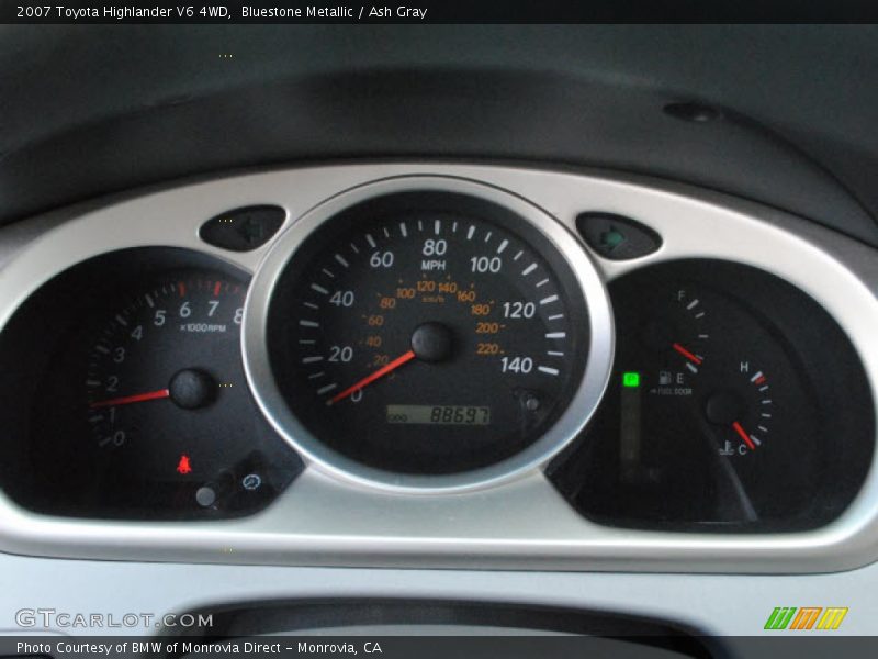 Bluestone Metallic / Ash Gray 2007 Toyota Highlander V6 4WD