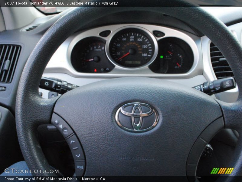 Bluestone Metallic / Ash Gray 2007 Toyota Highlander V6 4WD