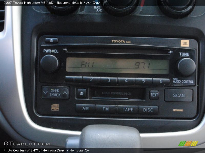 Bluestone Metallic / Ash Gray 2007 Toyota Highlander V6 4WD