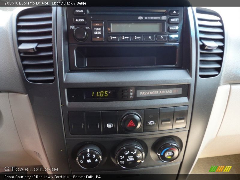 Ebony Black / Beige 2006 Kia Sorento LX 4x4