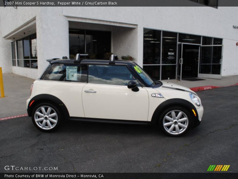 Pepper White / Grey/Carbon Black 2007 Mini Cooper S Hardtop