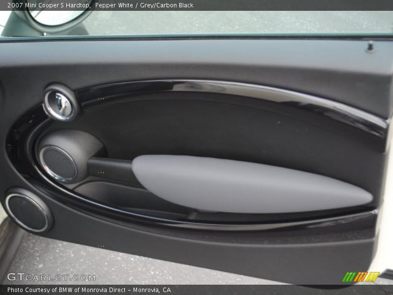 Pepper White / Grey/Carbon Black 2007 Mini Cooper S Hardtop