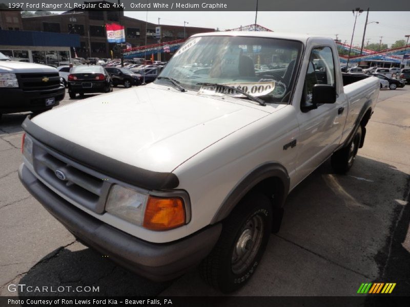Oxford White / Medium Graphite 1997 Ford Ranger XL Regular Cab 4x4