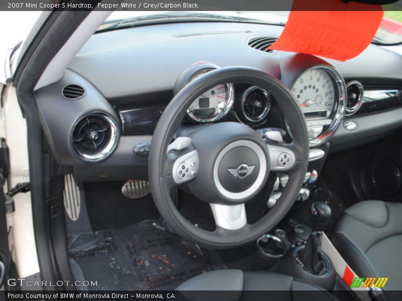 Pepper White / Grey/Carbon Black 2007 Mini Cooper S Hardtop