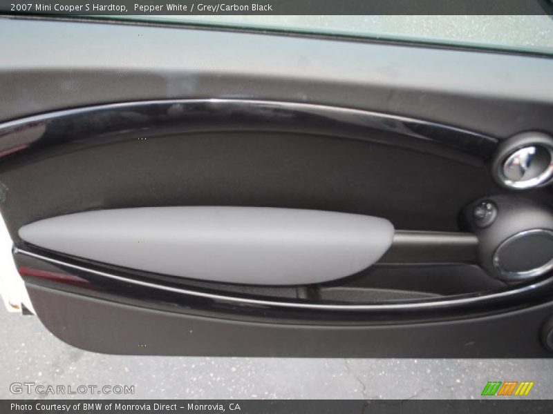 Pepper White / Grey/Carbon Black 2007 Mini Cooper S Hardtop