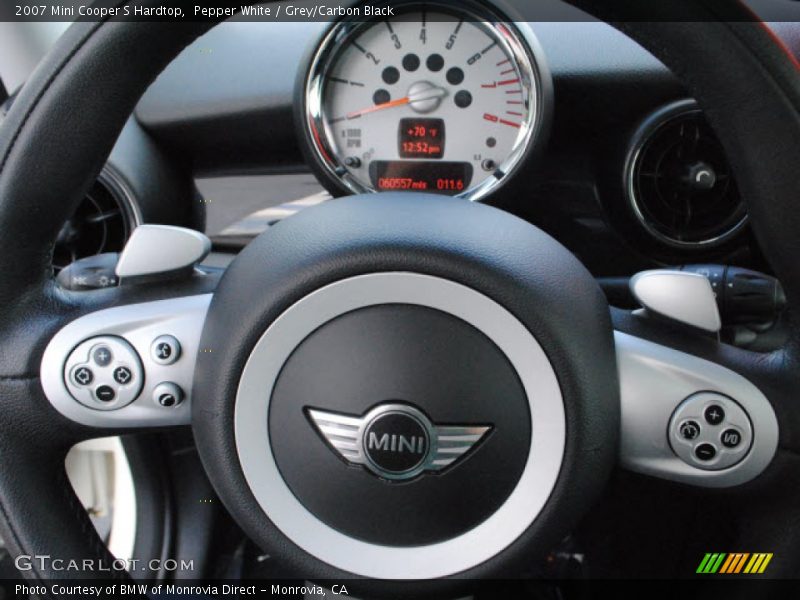 Pepper White / Grey/Carbon Black 2007 Mini Cooper S Hardtop