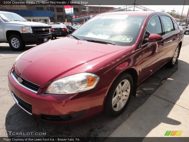 Sport Red Metallic / Neutral Beige 2006 Chevrolet Impala LT