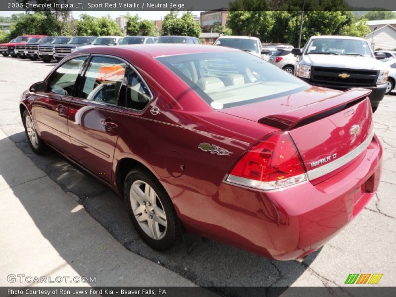 Sport Red Metallic / Neutral Beige 2006 Chevrolet Impala LT