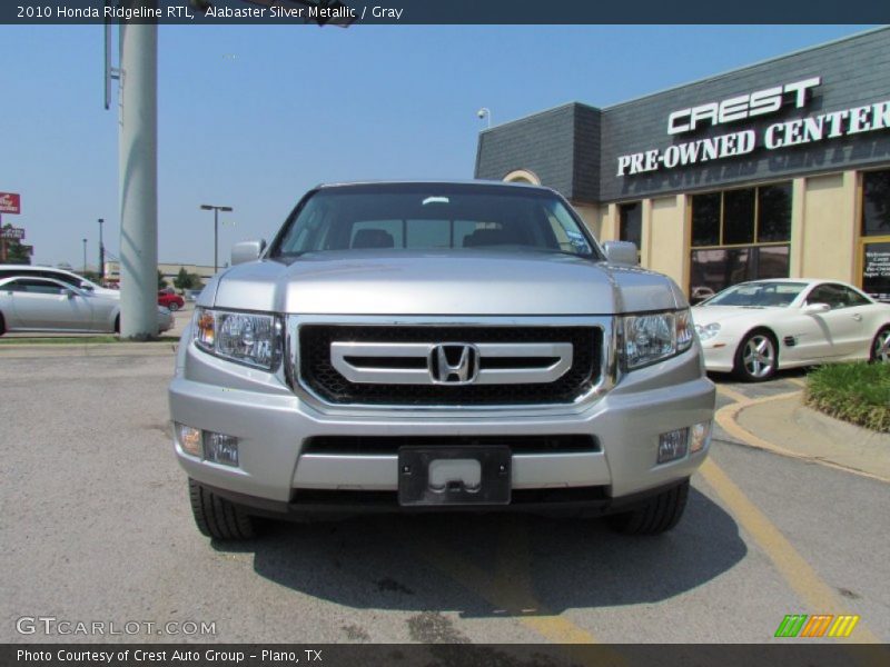 Alabaster Silver Metallic / Gray 2010 Honda Ridgeline RTL