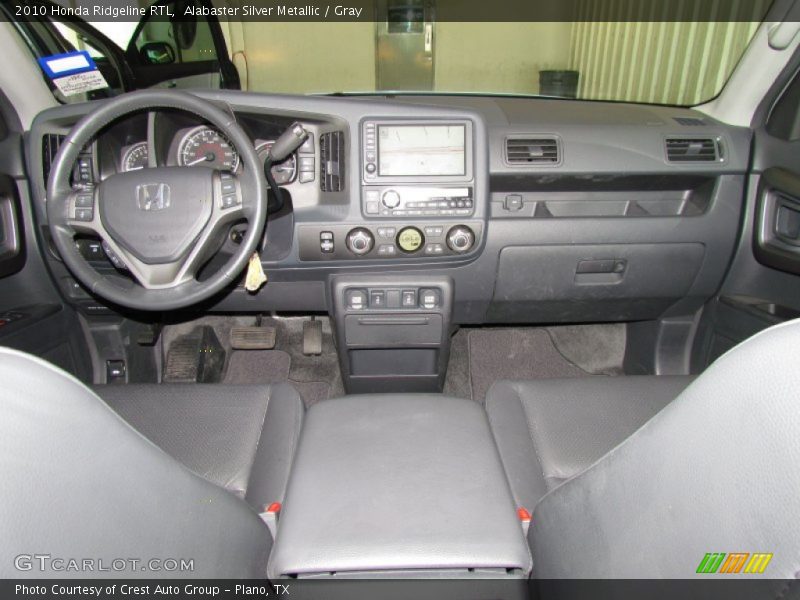 Alabaster Silver Metallic / Gray 2010 Honda Ridgeline RTL