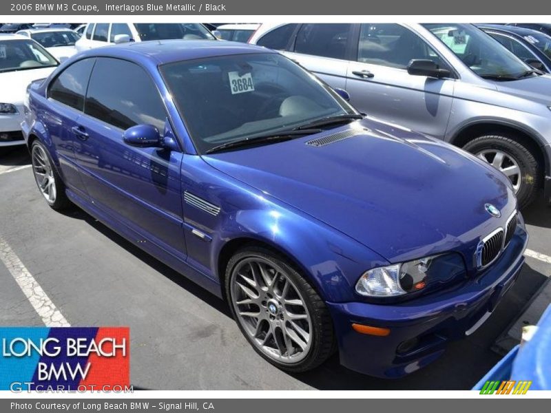 Interlagos Blue Metallic / Black 2006 BMW M3 Coupe