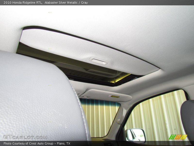 Alabaster Silver Metallic / Gray 2010 Honda Ridgeline RTL
