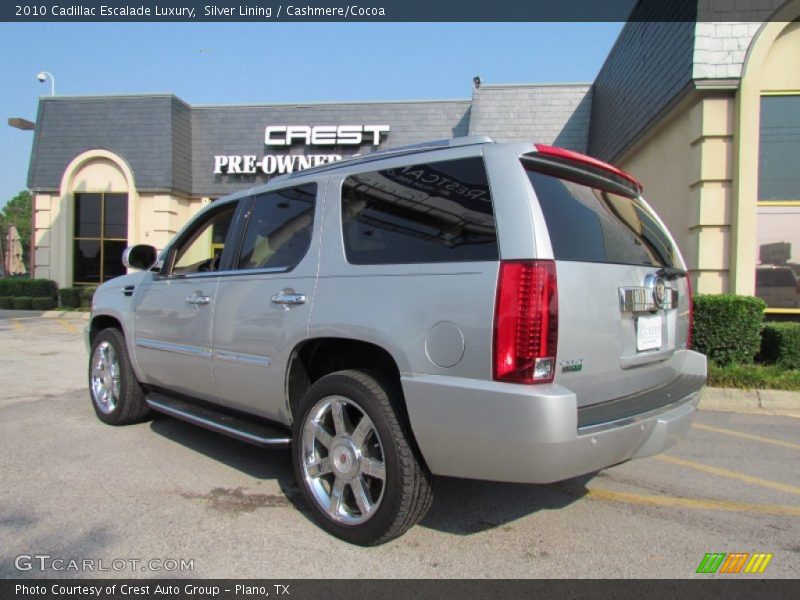 Silver Lining / Cashmere/Cocoa 2010 Cadillac Escalade Luxury