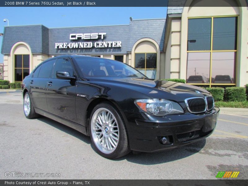 Jet Black / Black 2008 BMW 7 Series 760Li Sedan