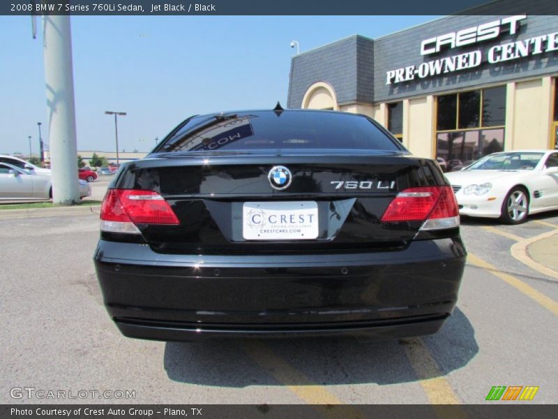 Jet Black / Black 2008 BMW 7 Series 760Li Sedan
