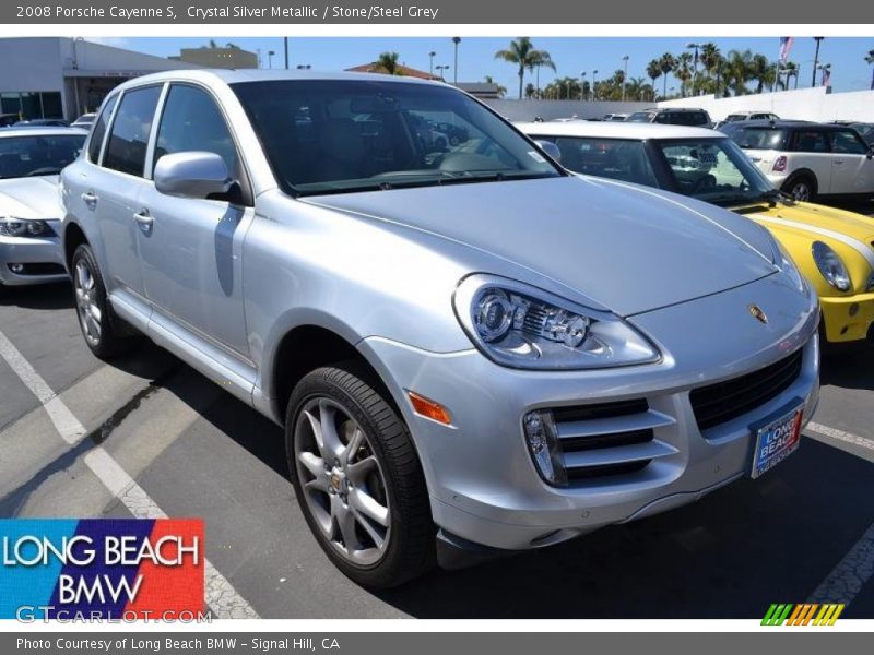 Crystal Silver Metallic / Stone/Steel Grey 2008 Porsche Cayenne S