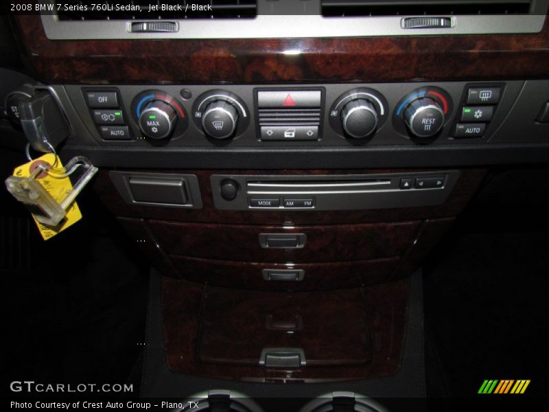 Controls of 2008 7 Series 760Li Sedan