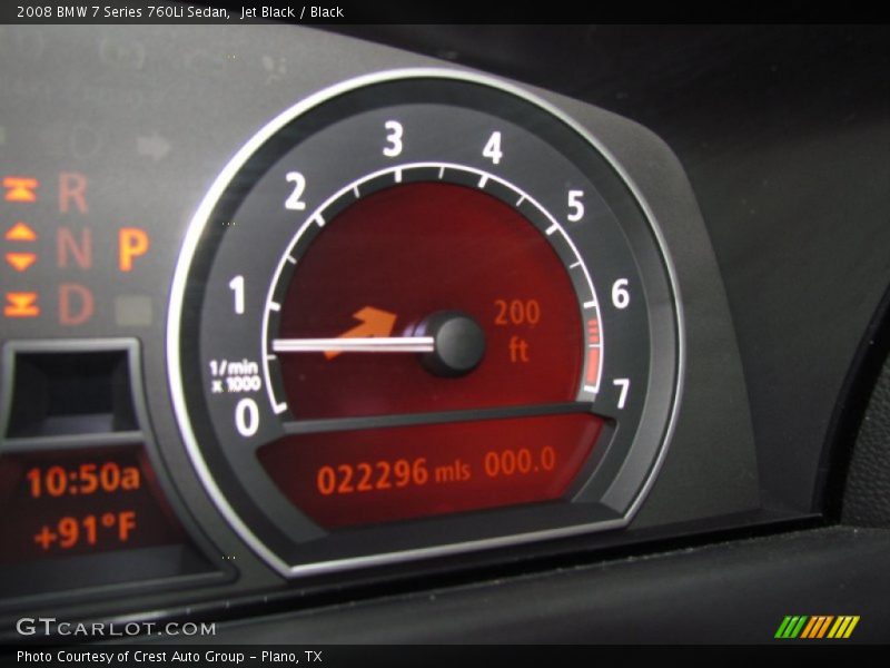 Jet Black / Black 2008 BMW 7 Series 760Li Sedan