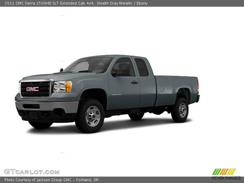 Stealth Gray Metallic / Ebony 2011 GMC Sierra 2500HD SLT Extended Cab 4x4