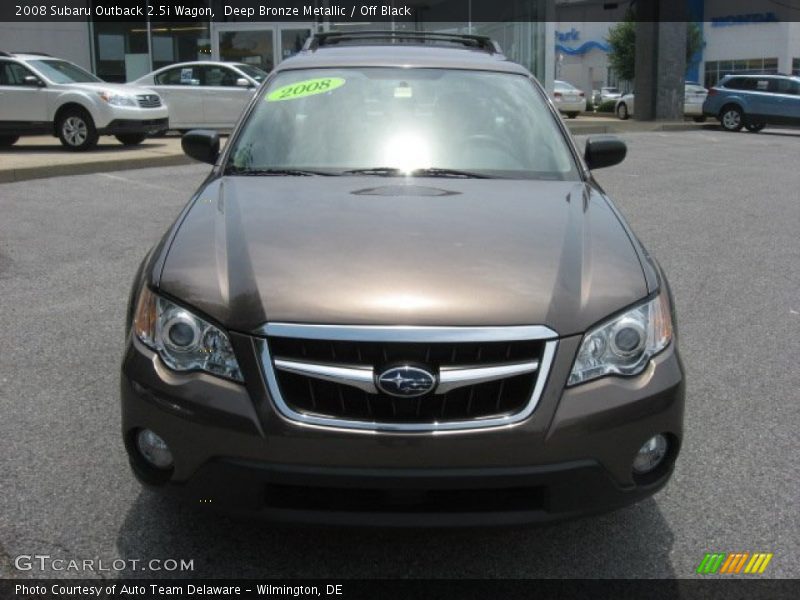 Deep Bronze Metallic / Off Black 2008 Subaru Outback 2.5i Wagon
