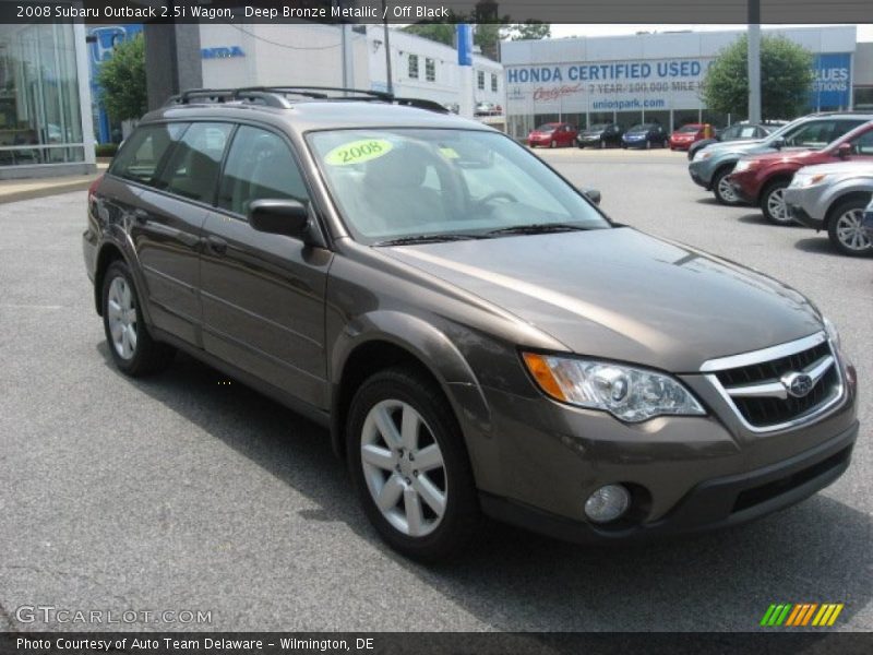 Deep Bronze Metallic / Off Black 2008 Subaru Outback 2.5i Wagon