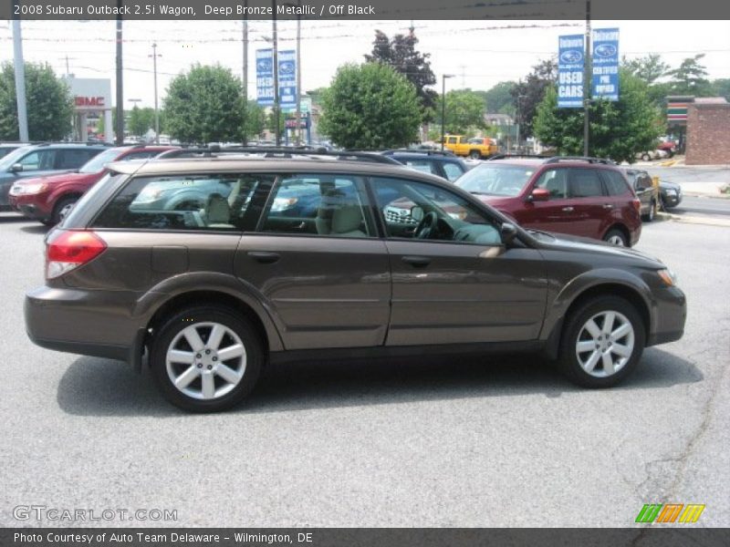 Deep Bronze Metallic / Off Black 2008 Subaru Outback 2.5i Wagon