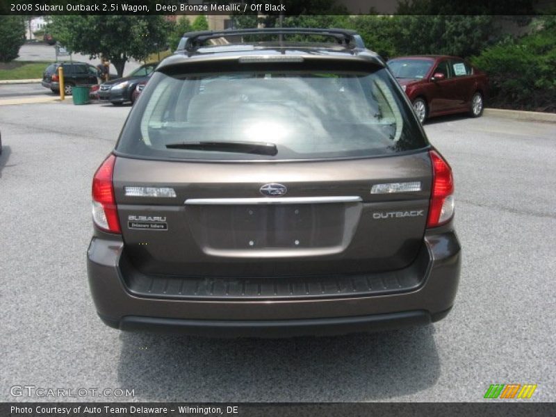 Deep Bronze Metallic / Off Black 2008 Subaru Outback 2.5i Wagon