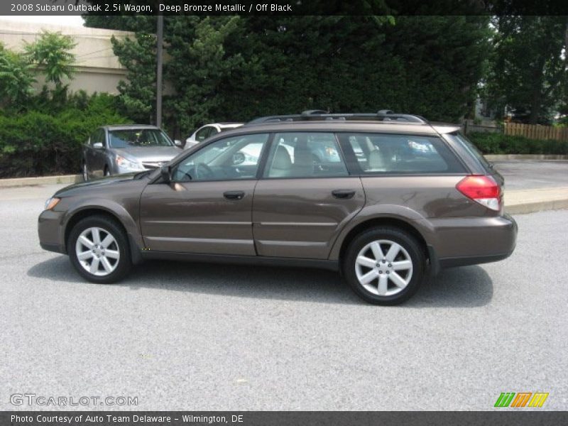 Deep Bronze Metallic / Off Black 2008 Subaru Outback 2.5i Wagon