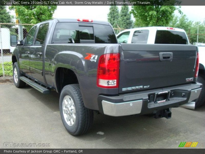 Storm Gray Metallic / Dark Titanium/Light Titanium 2011 GMC Sierra 2500HD SLT Crew Cab 4x4