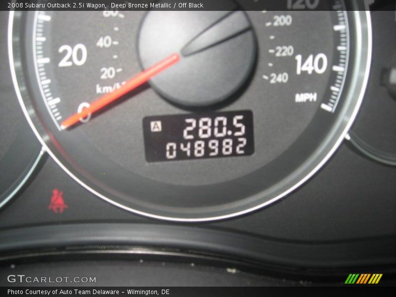 Deep Bronze Metallic / Off Black 2008 Subaru Outback 2.5i Wagon