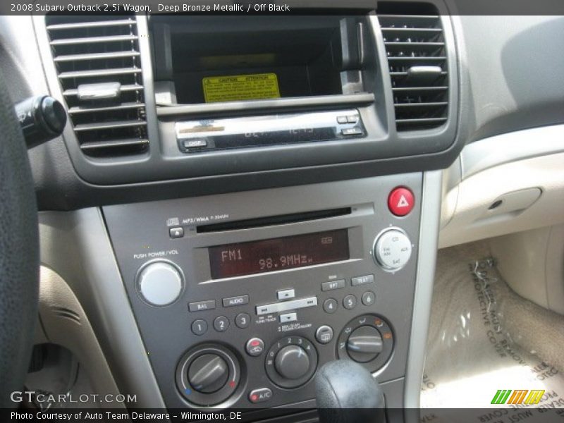 Deep Bronze Metallic / Off Black 2008 Subaru Outback 2.5i Wagon