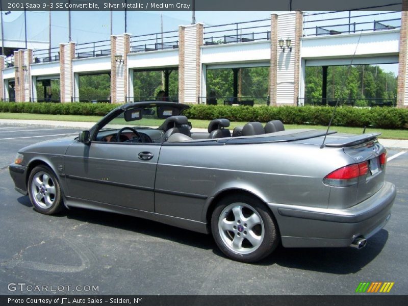 Silver Metallic / Medium Gray 2001 Saab 9-3 SE Convertible