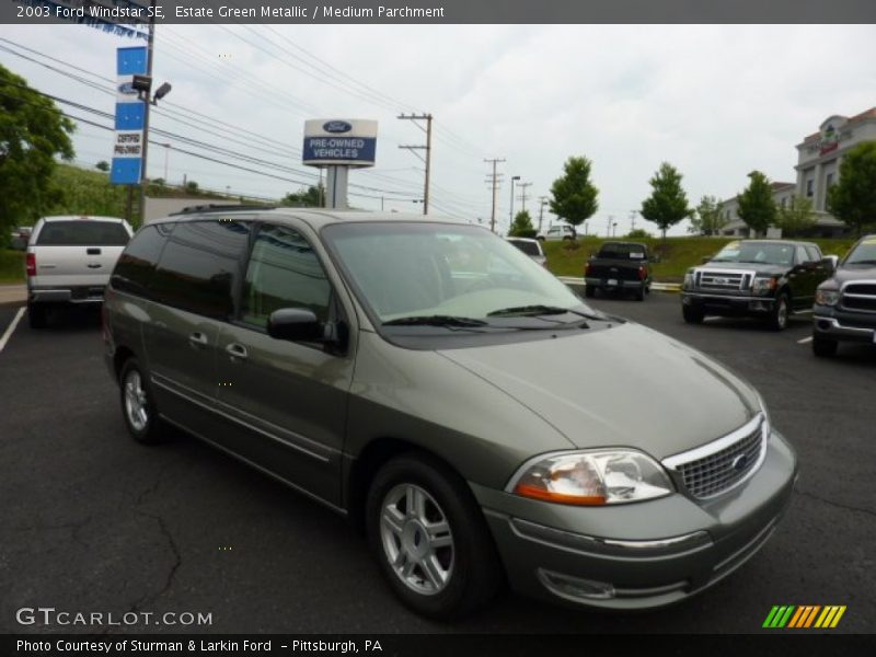 Estate Green Metallic / Medium Parchment 2003 Ford Windstar SE