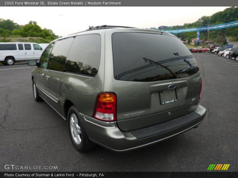 Estate Green Metallic / Medium Parchment 2003 Ford Windstar SE