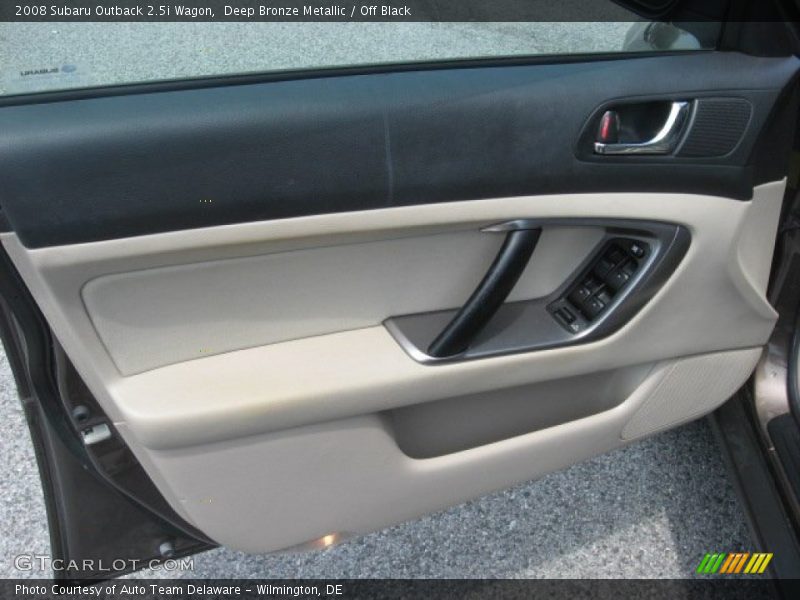 Deep Bronze Metallic / Off Black 2008 Subaru Outback 2.5i Wagon