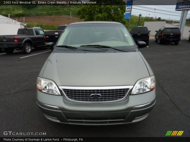 Estate Green Metallic / Medium Parchment 2003 Ford Windstar SE