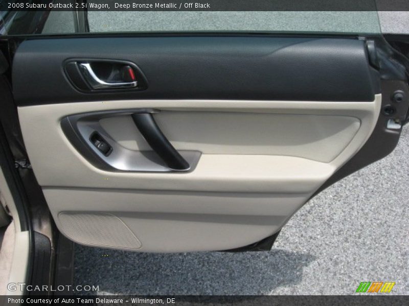 Deep Bronze Metallic / Off Black 2008 Subaru Outback 2.5i Wagon