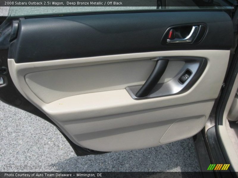 Deep Bronze Metallic / Off Black 2008 Subaru Outback 2.5i Wagon